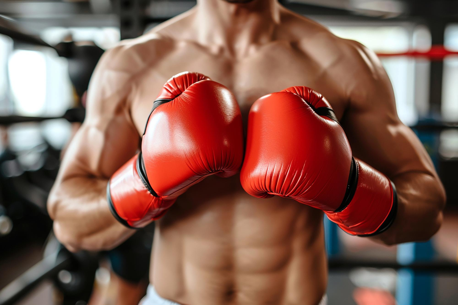 Puzzle Boxeador con guantes rojos