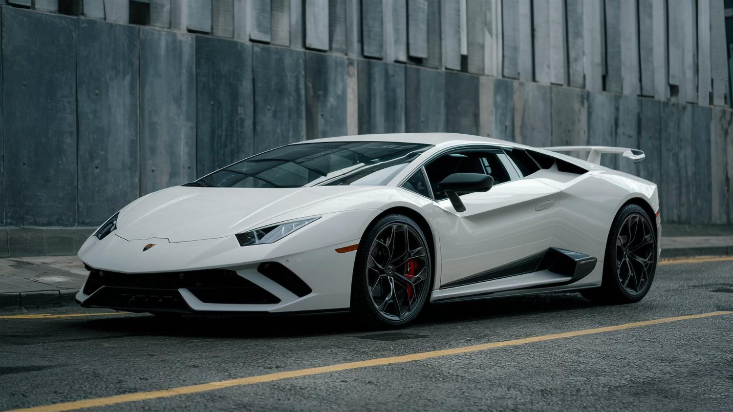 Puzzle Super coche Lamborghini blanco