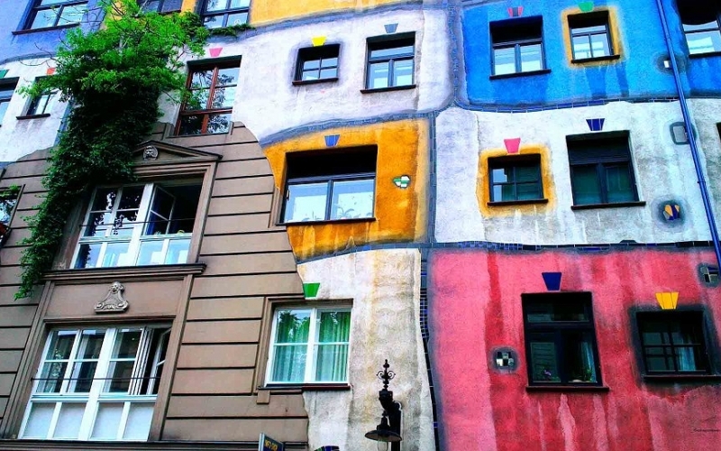 Puzzle Edificios de colores