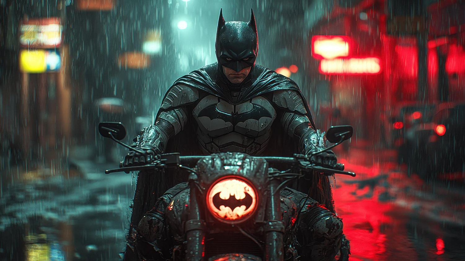 Puzzle Batman en moto