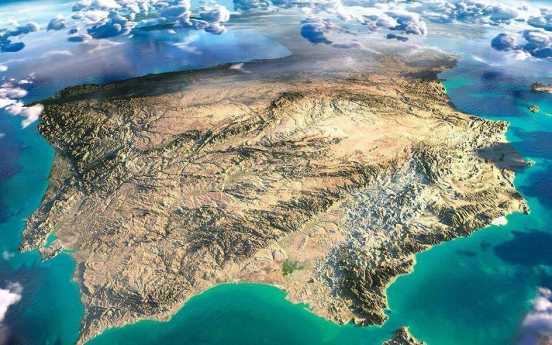 Puzzle España desde el cielo